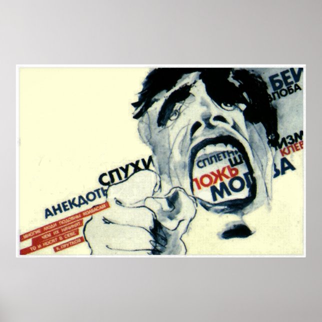 Pôster Rumores, Mentiras, Histórias, Conversação (Frente)