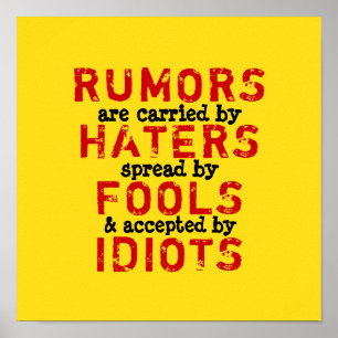 Poster RUMORES - MUDAR COR / Opção Canvas -