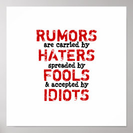 POSTER RUMORS ~ 12x12