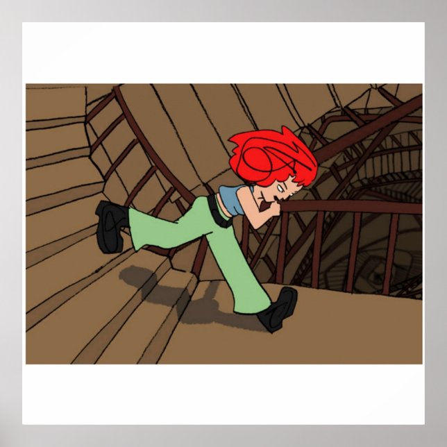 Poster Run Lola Run Cartoon Trabalho de arte (Frente)
