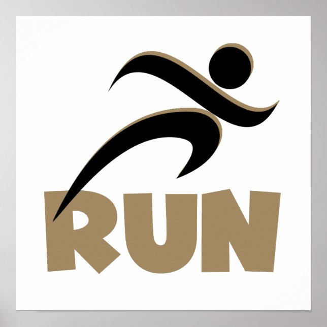 Pôster RUN Tan (Frente)