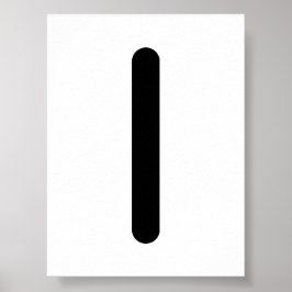 Poster Runas nórdicas ISA (Gelo, Quietude, Introspecção)