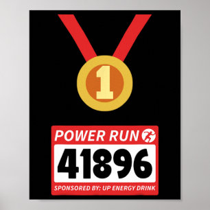 Poster Runner Half Marathon Halloween Figurume 1