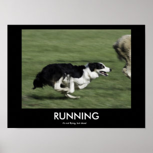 Poster RUNNING do demotivational