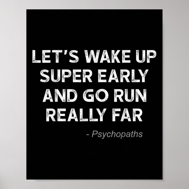 Poster Running Quotes For Distance Runners Running Team I (Frente)