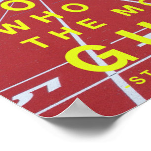 Poster Running Steve Prefontaine da motivação