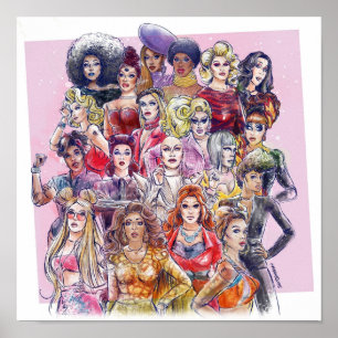 Poster RuPauls Arraste Todos Os Vencedores
