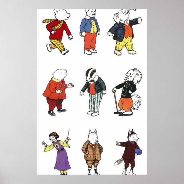 Poster Rupert Bear e Amigos (Frente)