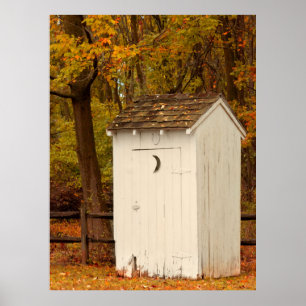 Poster Rural - Outhouse - Quando a natureza chama