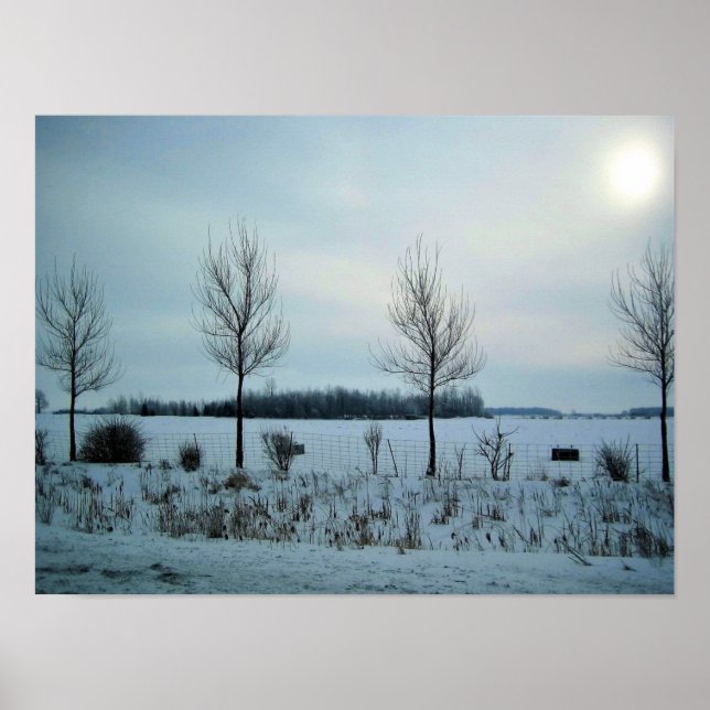 Poster Rural View in Quebec, Canadá (Frente)