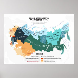 Pôster Rússia de acordo com o oeste
