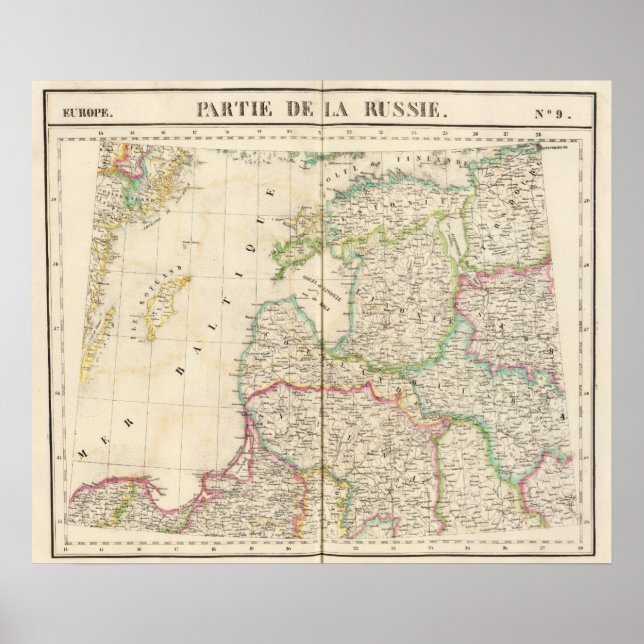 Pôster Rússia, Europa 9 (Frente)