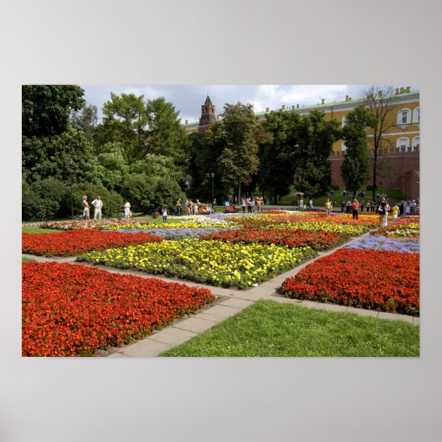 Pôster Rússia, Moscou, Praça Vermelha, Alexandrovsky (Frente)