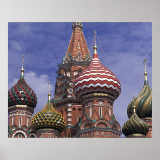 Poster Rússia, Moscou, Praça Vermelha. cebolas famosas de