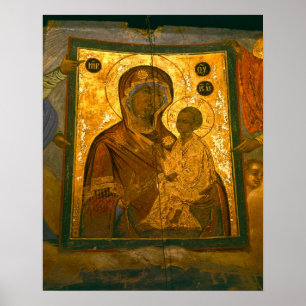 Pôster Rússia, Província de Novgorod, mosteiro de Tikhv