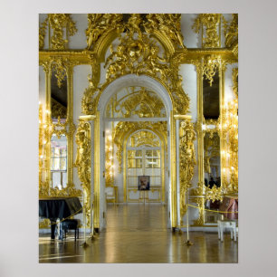Pôster Rússia, Rua. Petersburgo, Palácio de Catherine (