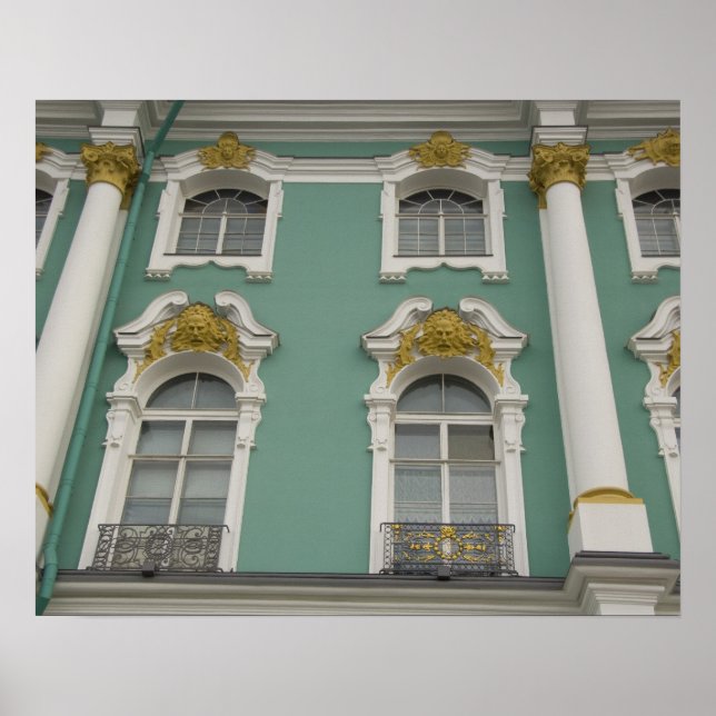 Pôster Rússia, Ruas. Petersburgo, O Patrimônio (também co (Frente)