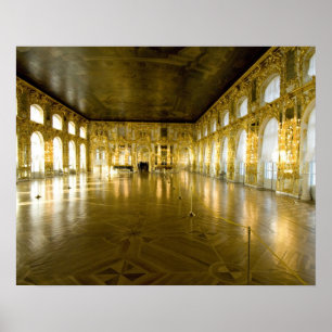 Poster Rússia, Ruas. Petersburgo, Palácio de Catherine (t