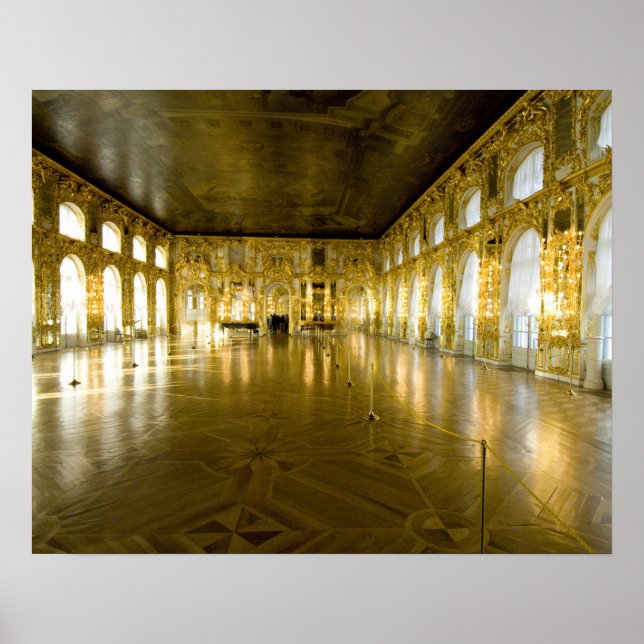 Poster Rússia, Ruas. Petersburgo, Palácio de Catherine (t (Frente)