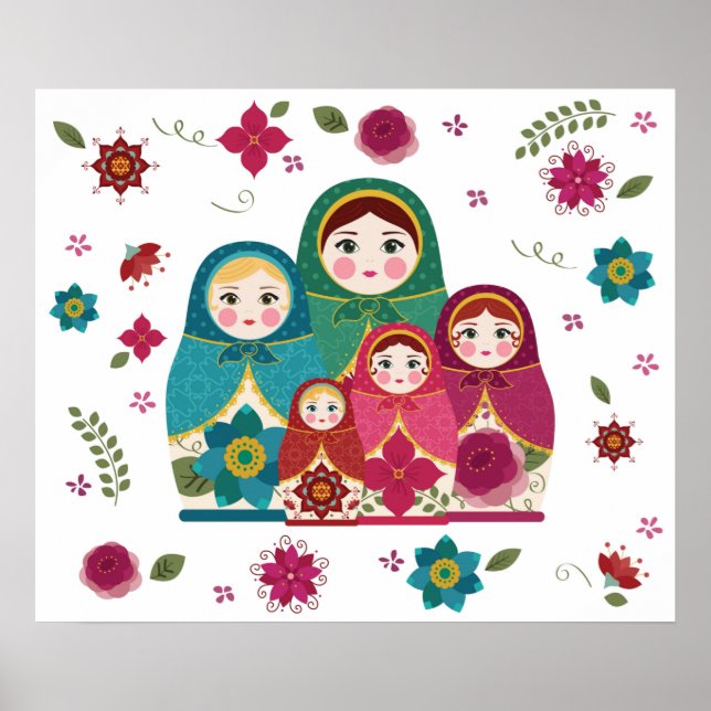 Poster Russian Dolls White (Frente)