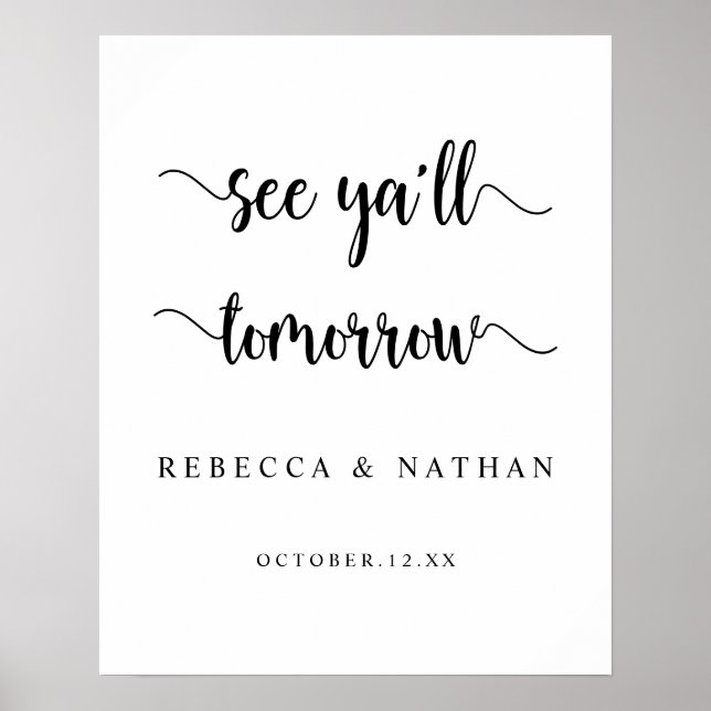 Poster Russo Moderno, até amanhã. (Frente)