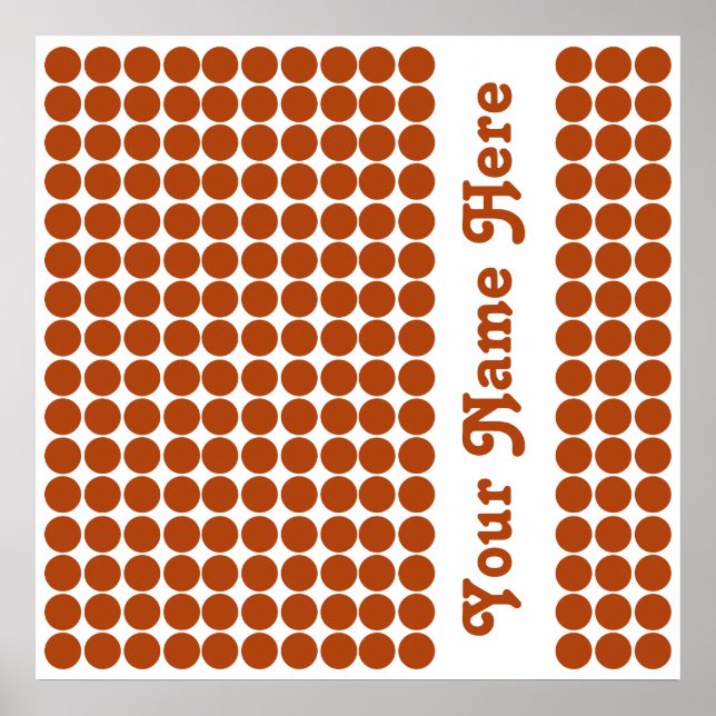 Poster Rust Safari Dot com nome (Frente)