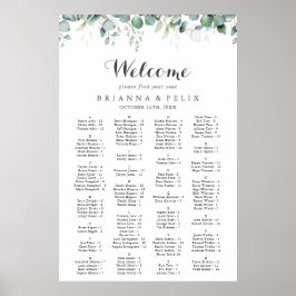 Poster Rustic Botanical Eucalyptus Greenery Wedding 