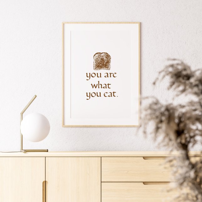 Poster Rustic Bread Art with Handwritten Calligraphy (Criador carregado)