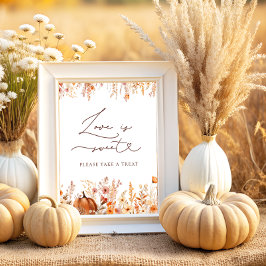 Poster Rustic Dall Pumpkin Love is Sweet Take a Tratat