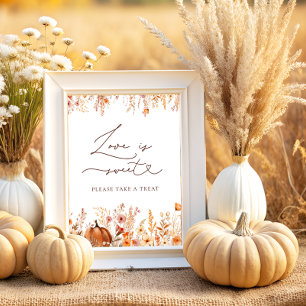 Poster Rustic Dall Pumpkin Love is Sweet Take a Tratat