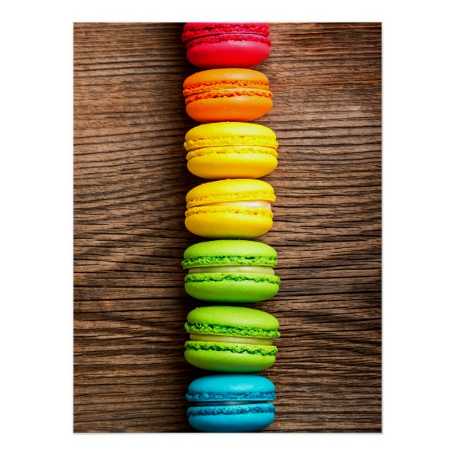 Pôster Rustic Macaron Stack (Frente)
