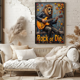 Poster Rustic Shred: O Autumn Rock do Leão