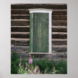 Poster Rustic Window 16x20