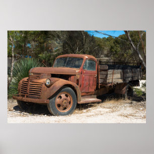 Poster Rusty old truck