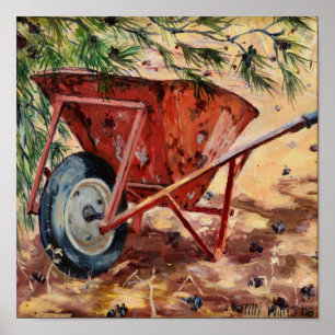 Poster Rusty Wheelbarrow 2009
