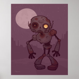 Pôster Rusty Zombie Robot