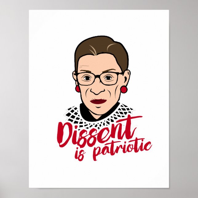 Pôster Ruth - A dissidência é Patriótica. (Frente)