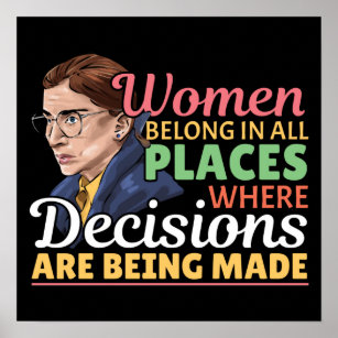 Poster Ruth Bader Ginsburg Juiz Feminista