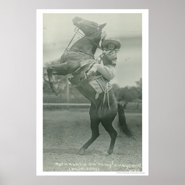 Poster Ruth Roach em Tony, Cheyenne, Wyoming. (Frente)