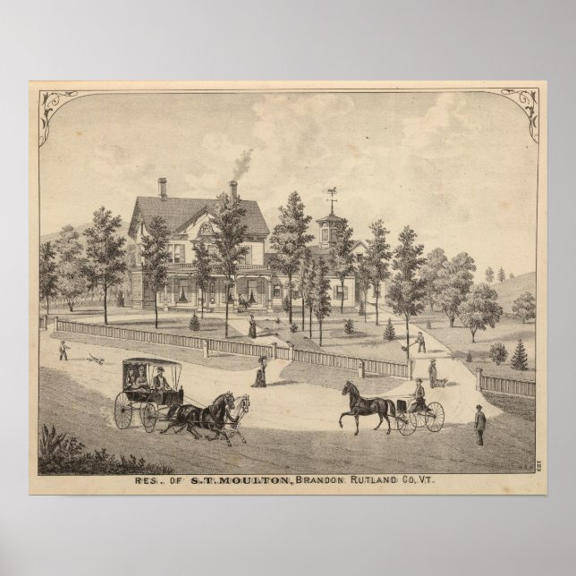 Poster Rutland in Vermont (Frente)