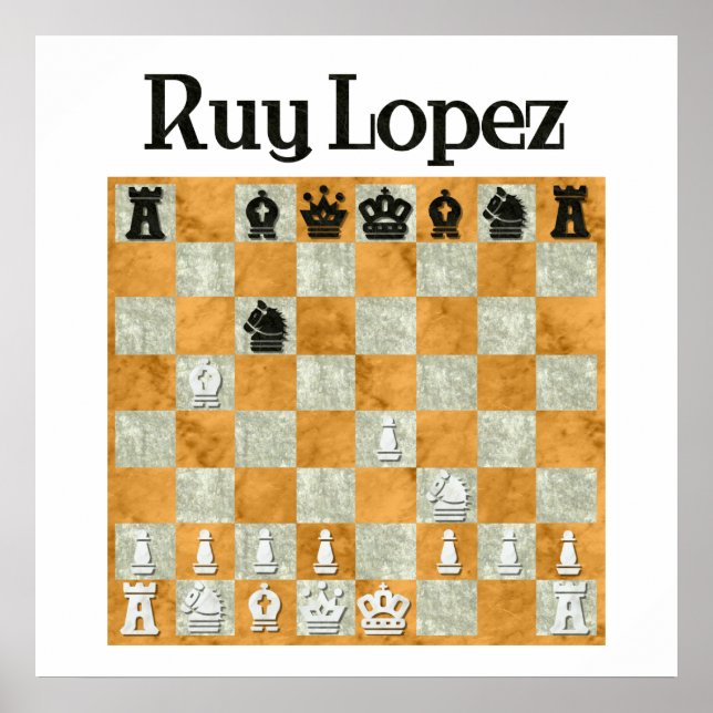 Poster Ruy Lopez (Frente)