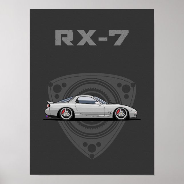 Poster RX7 FD rotary JDM car (Frente)