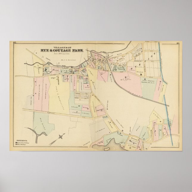 Poster Rye, Cottage Park, Nova York (Frente)