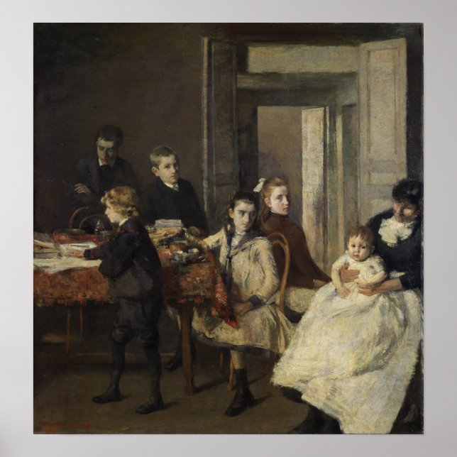 Poster Rysselberghe - As Crianças 1885 (Frente)