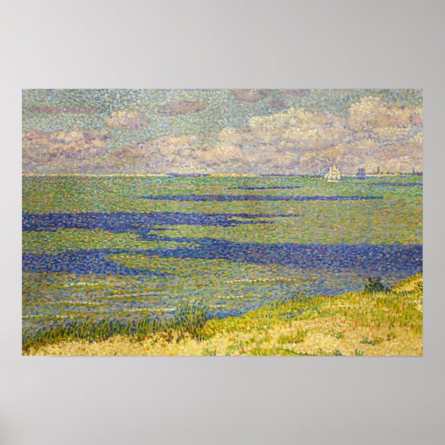 Poster Rysselberghe - Dunas de Cadzand 1893 (Frente)