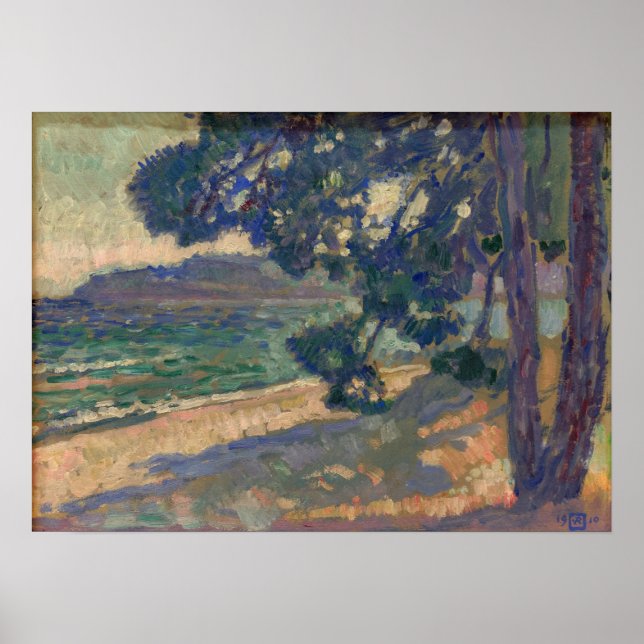 Poster Rysselberghe - Praia de Cavalaire (Frente)