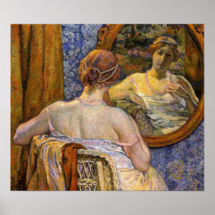 Poster Ryszard berghe - Mulher Em Espelho 1907