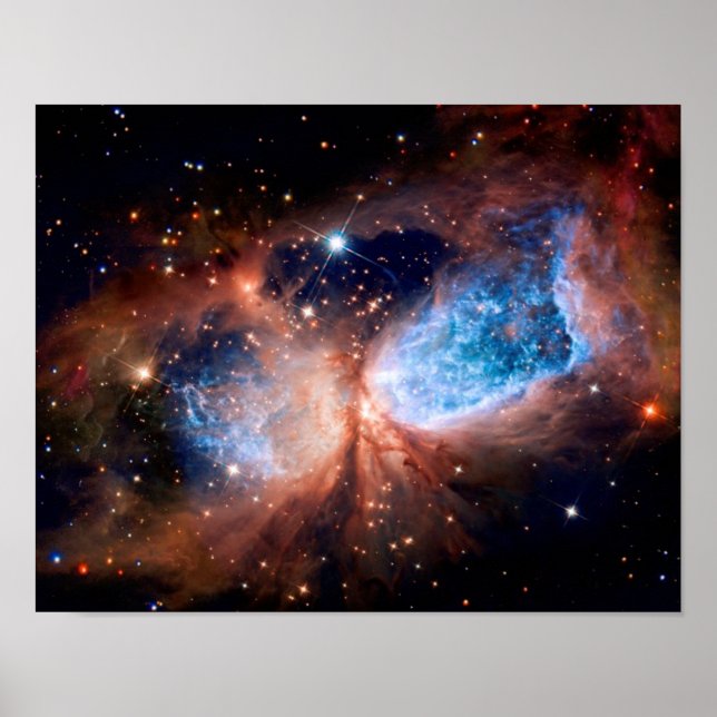 Poster S106 Star Forming Region - NASA Hubble Space Photo (Frente)