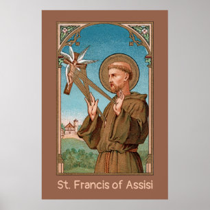 Poster S. Francisco de Assis, Pater Seraphicus (SAU 040)