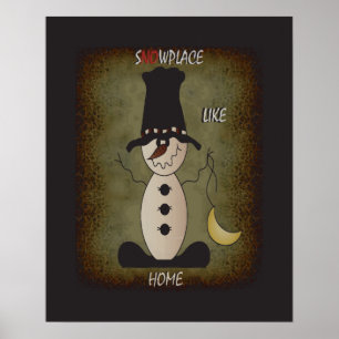 Poster S"no"w Place Like Home   Natal